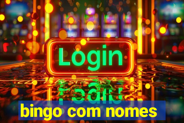 bingo com nomes